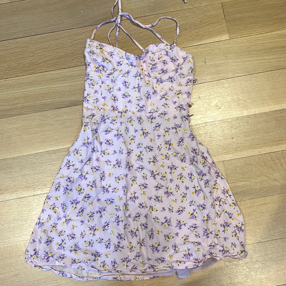 zara mini dress halter